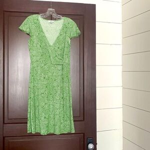 Ann Taylor Loft green dress from 2000’s good condition